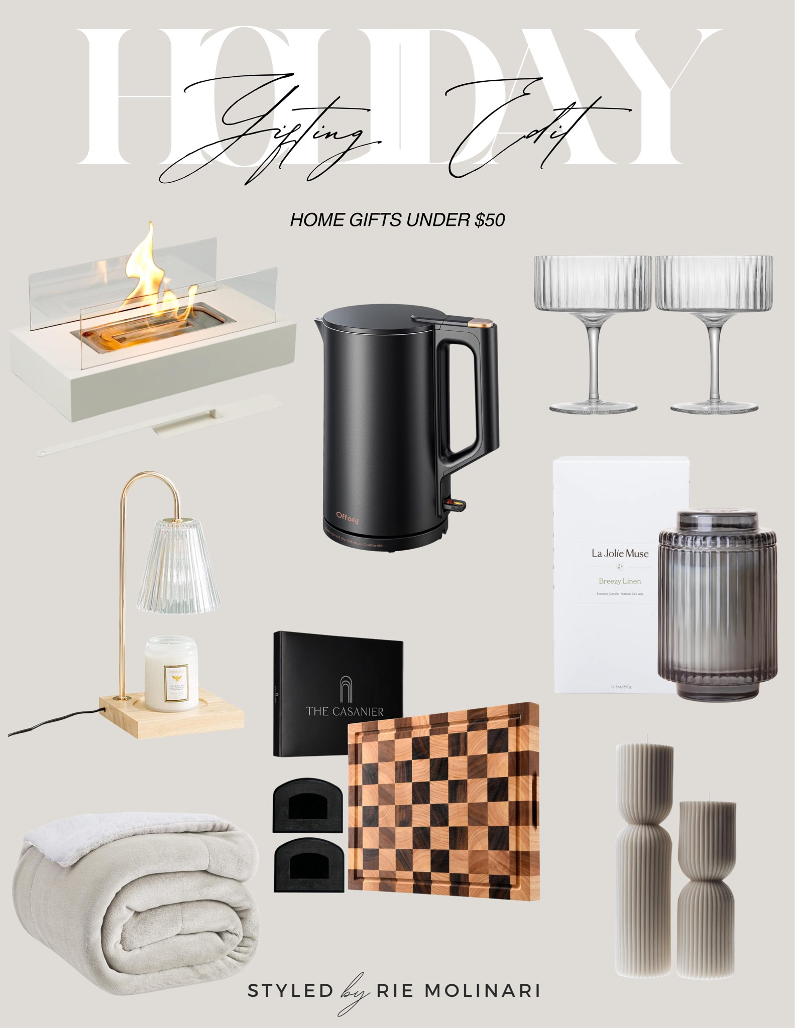 Gift Guide for the home all under $50!!!! I love the electric tea kettle! I use it for so much, tea, hot cocoa, and more ✨ 

#LTKGiftGuide #LTKfindsunder50 #LTKHoliday