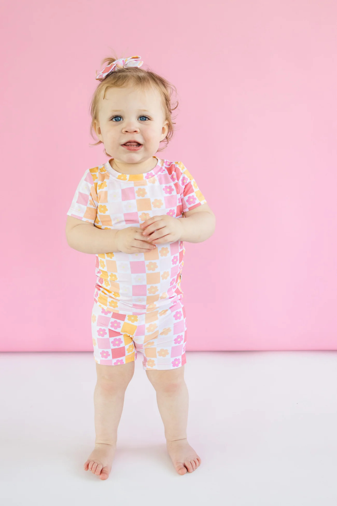 SUMMER SUNSET CHECKERS DREAM SHORT SET | DREAM BIG LITTLE CO