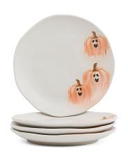 4pk 8in Pumpkin Salad Plates | TJ Maxx