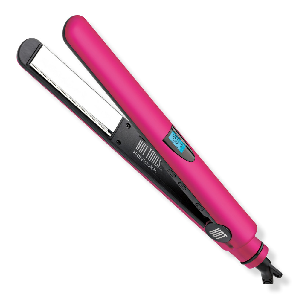 Hot Tools Professional 1" Titanium Digital Flat Iron, Red - Fabulous Fuchsia | Ulta
