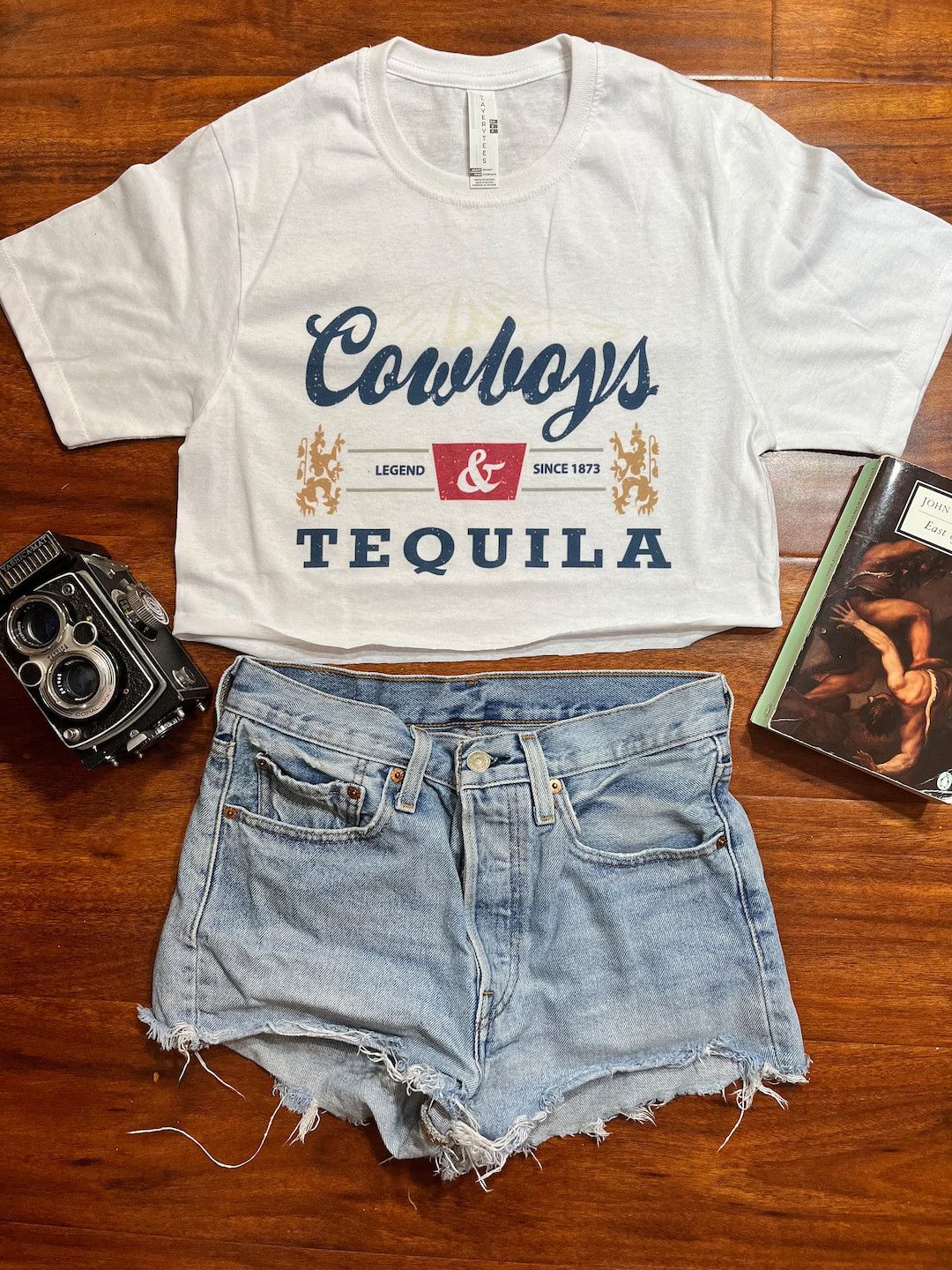 Cowboys & Tequila Crop Top | Etsy (US)