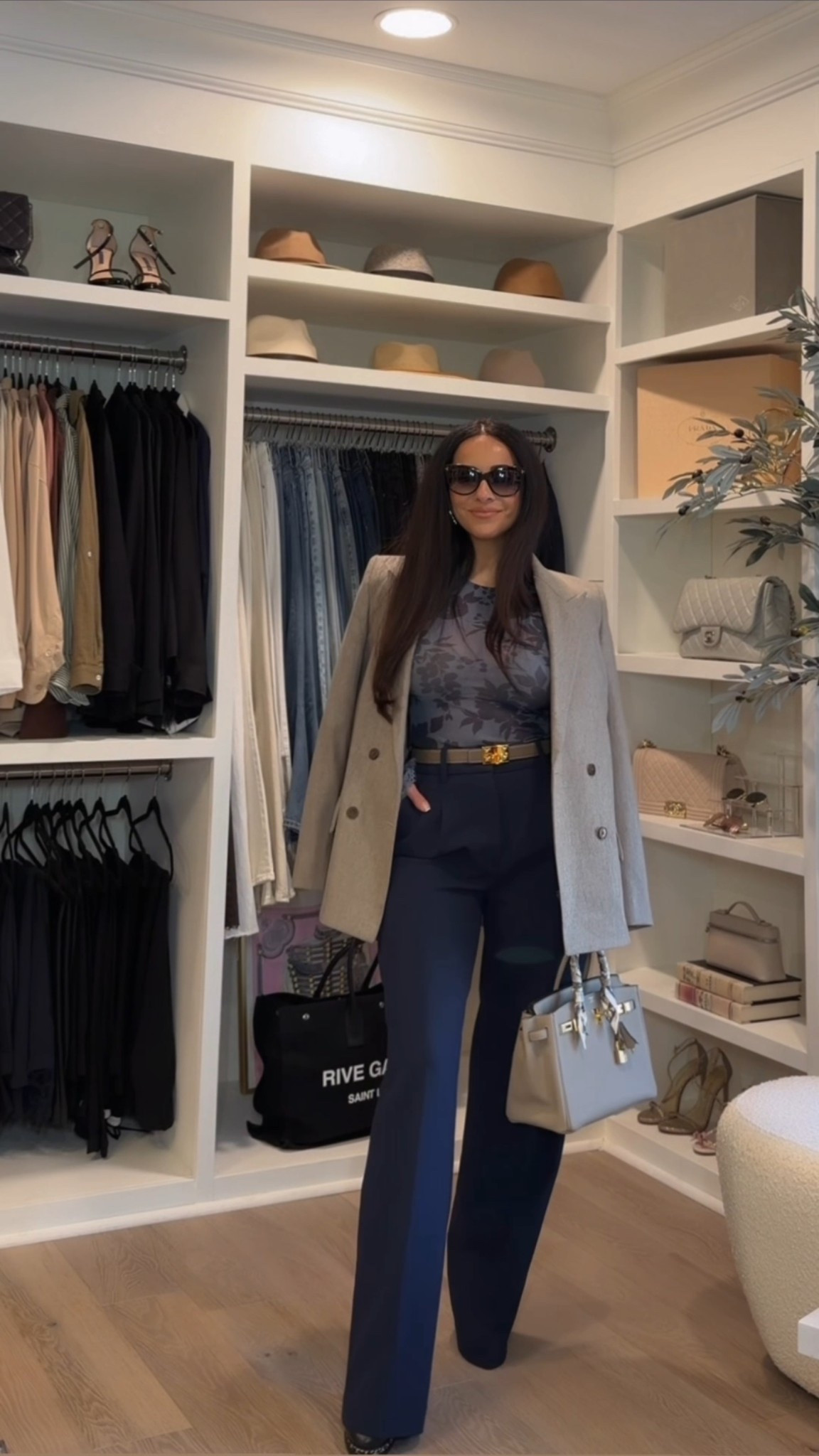 Trouser size: 0 regular length ressential fabric 

Top size: xs 

#LTKOver40 #LTKPetite