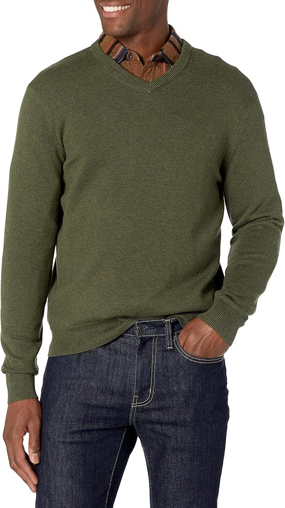 Amazon Essentials Men's V-Neck Pullover Sweater (Available in Big & Tall) | Amazon (US)