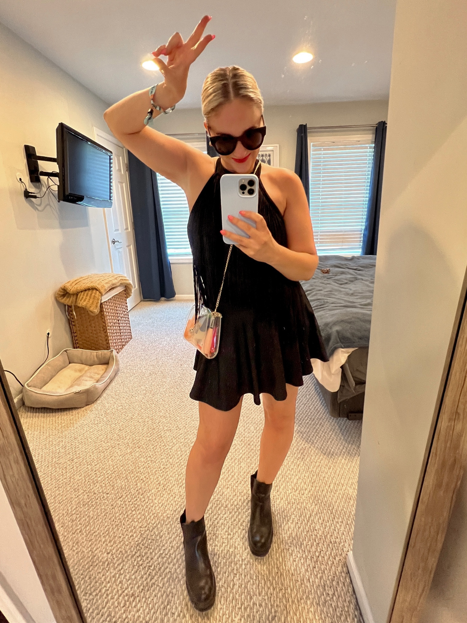 Lollapalooza outfit or concert outfit. Bodysuit had fringe and tennis skirt has tummy control. Wearing a medium both from Amazon 
Concert outfit
Country outfit
Biker shorts
Fall festival 

#LTKFind #LTKSeasonal #LTKunder100