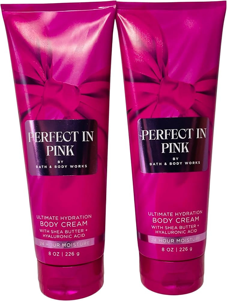 Bath & Body Works Perfect in Pink Ultimate Hydration Body Cream 8 Ounces Pack of 2 | Amazon (US)
