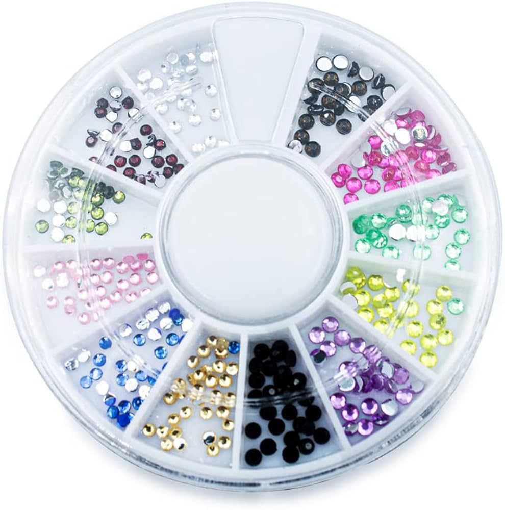 Kit com 10 Discos de Strass Colorido para Decoração e Encapsulamento de Unhas | Amazon (BR)