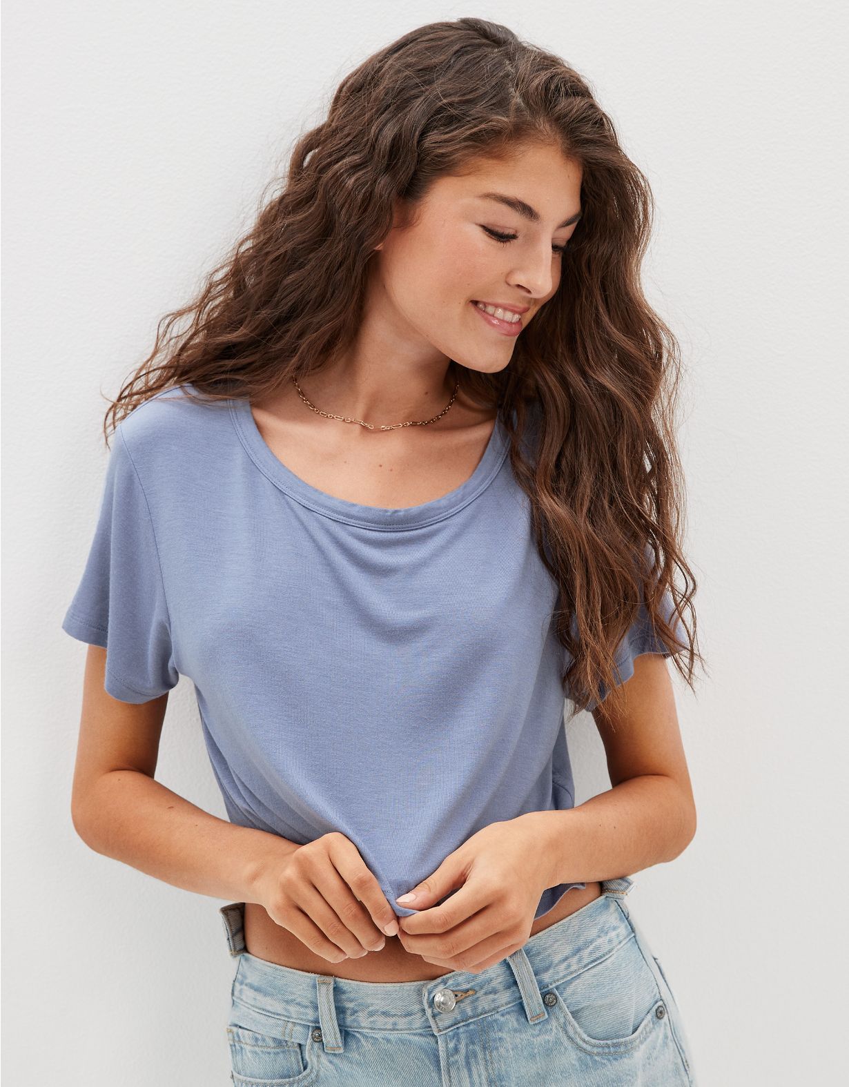 AE Cropped Soft & Sexy T-Shirt | American Eagle Outfitters (US & CA)