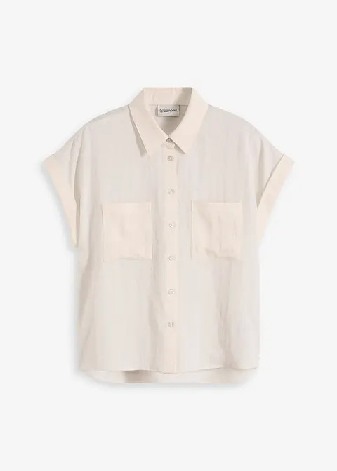 Hemdbluse aus fließendem Lyocell-Mix | Bonprix DE