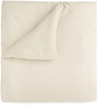 Welhome Gauze 100% Cotton Duvet Cover Set | King/Cal King Size | Cream | 108" x 92" | 3 Piece | S... | Amazon (US)