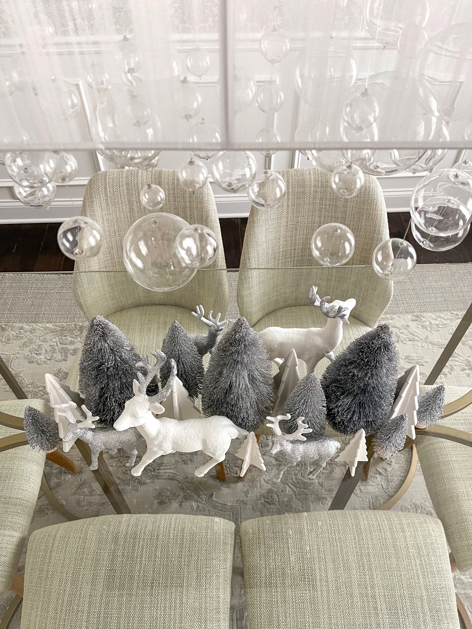 Holiday tablescape.

Christmas decor, centerpiece, Brush bottle tree, deer decor

#LTKSeasonal #LTKhome #LTKHoliday