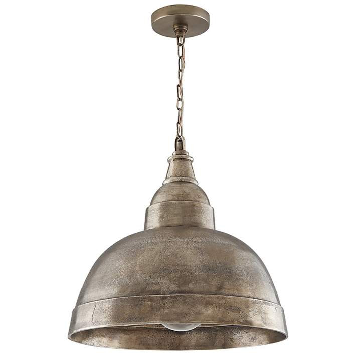 Capital Sedona 17" Wide Oxidized Nickel Dome Pendant Light - #585J1 | Lamps Plus | Lamps Plus