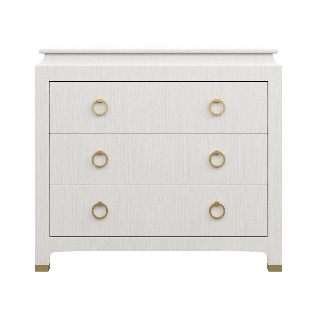 Sleuth Chest Large in White | Contemporary Linen Nightstand | Scout Design Studio
