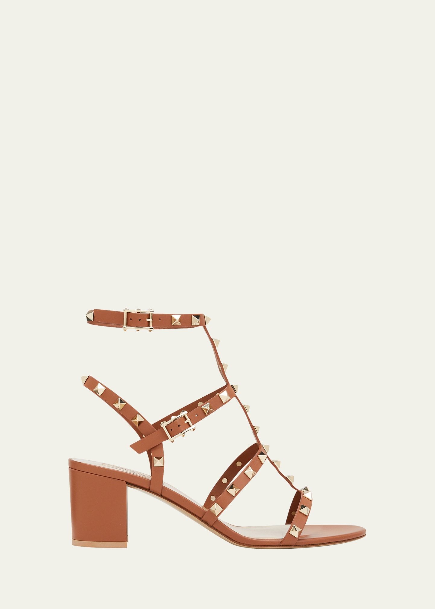 Valentino Garavani Rockstud Caged Ankle-Strap Sandals | Bergdorf Goodman