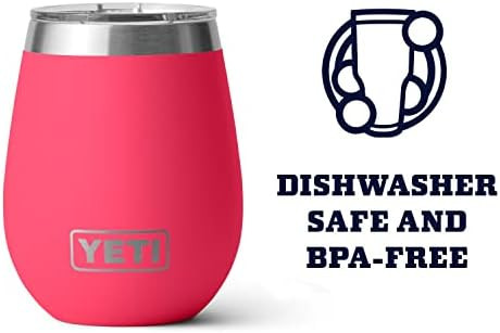 YETI Rambler 10 oz Wine Tumbler, Vacuum Insulated, Stainless Steel with MagSlider Lid | Amazon (US)