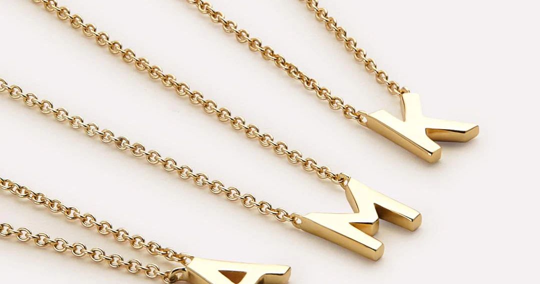 Gold Initial Necklace | Ana Luisa