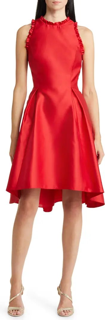 Adrianna Papell Ruffle Pleat Mikado Cocktail Dress | Nordstrom | Nordstrom