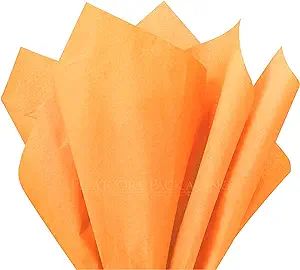 Flexicore Packaging| Gift Wrap Tissue Paper|15"x20"|100 Count (Peach Orange, 100 Sheets) | Amazon (US)