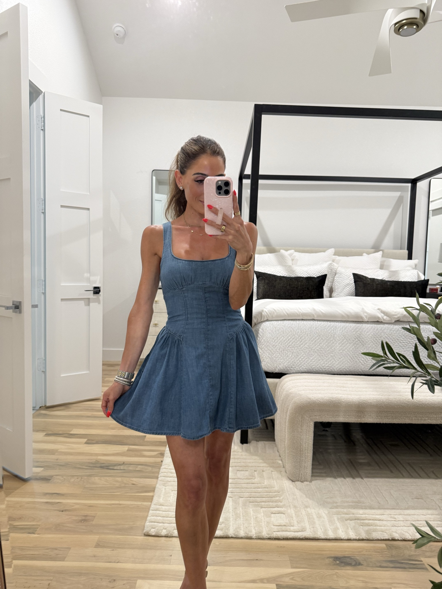 Spring dress denim dress spring vacation dress size xxsp 

#LTKSaleAlert #LTKPetite