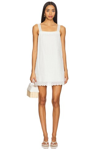 Posse Grace Mini Dress in Vintage White from Revolve.com | Revolve Clothing (Global)