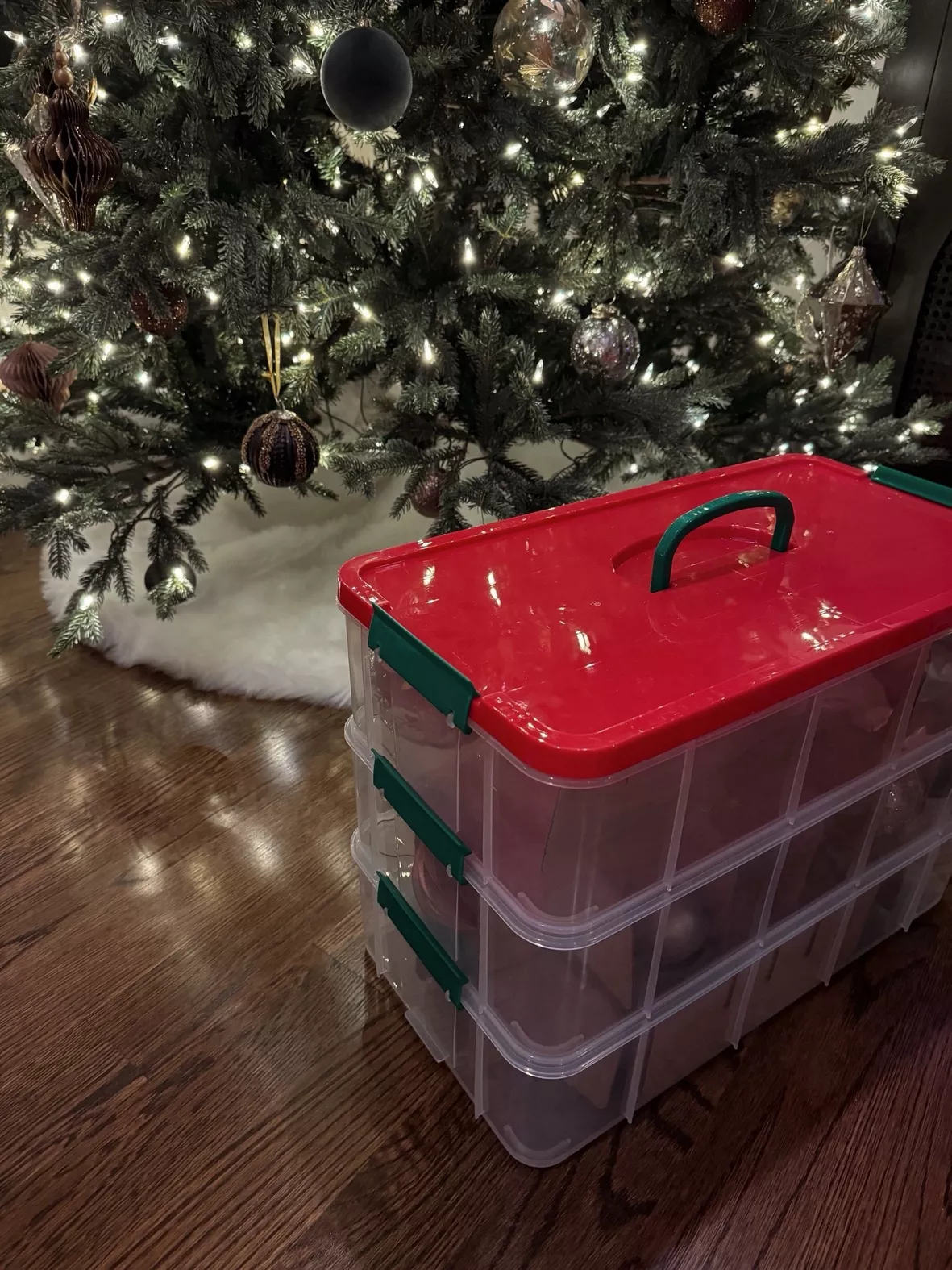  Christmas Ornament Storage Box Organizer Containers