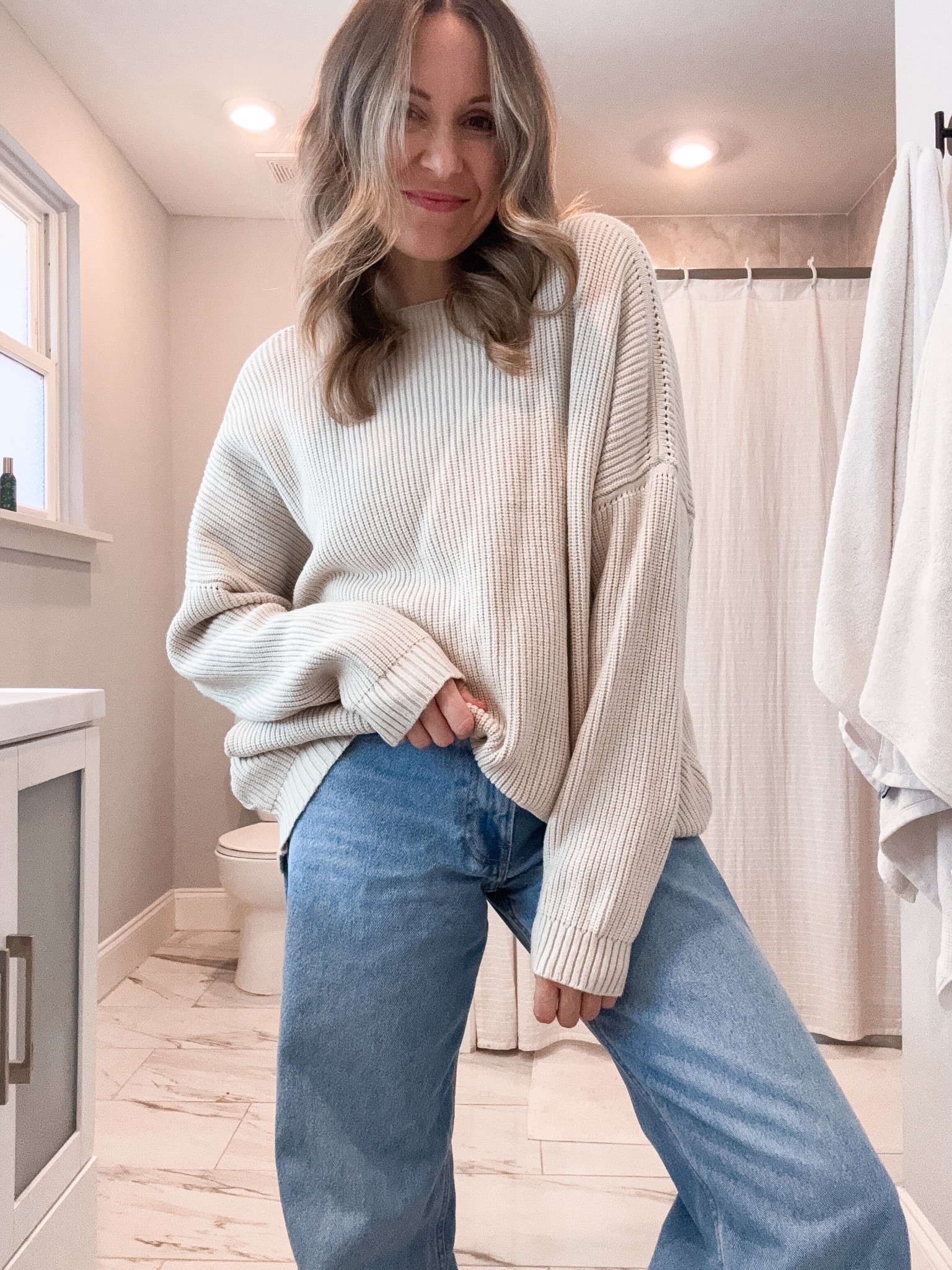 Size small in sweater 

#LTKFindsUnder50 #LTKHoliday #LTKSeasonal