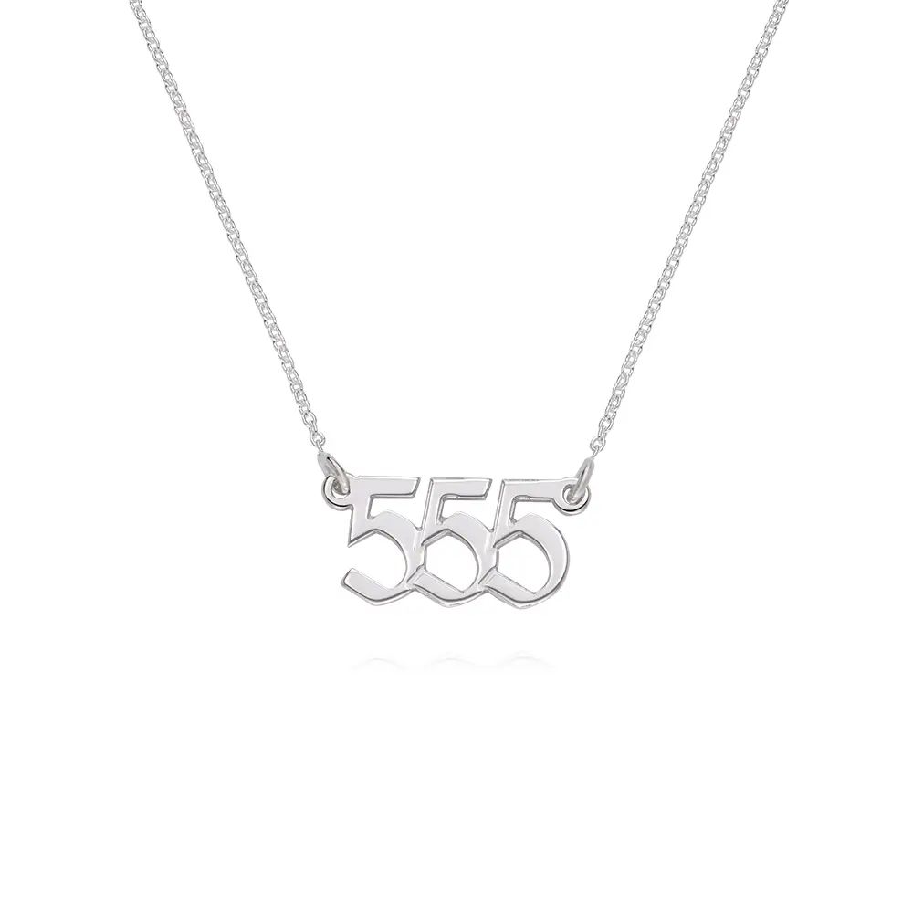 Angel Number Necklace in Sterling Silver | MYKA
