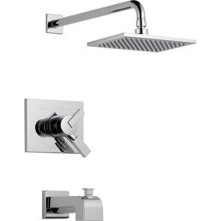 Delta Vero 1-Handle Tub and Shower Faucet Trim Kit in Chrome (Valve Not Included)-T17453 - The Ho... | The Home Depot