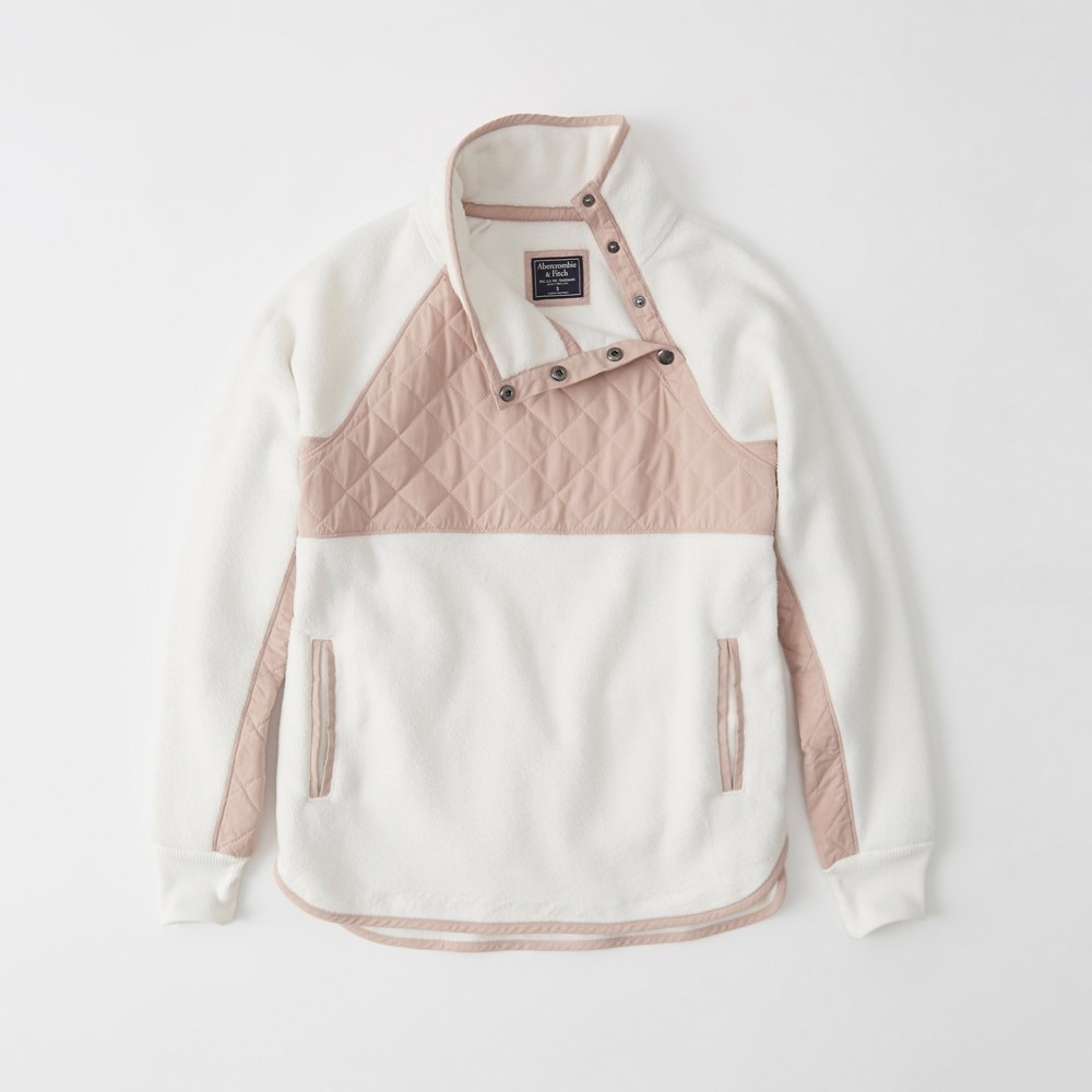 Asymmetrical Snap-Up Fleece | Abercrombie & Fitch US & UK