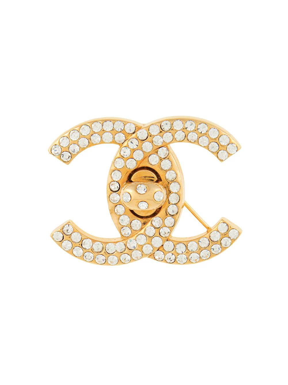 Chanel Vintage brooch pin corsage - Gold | FarFetch Global
