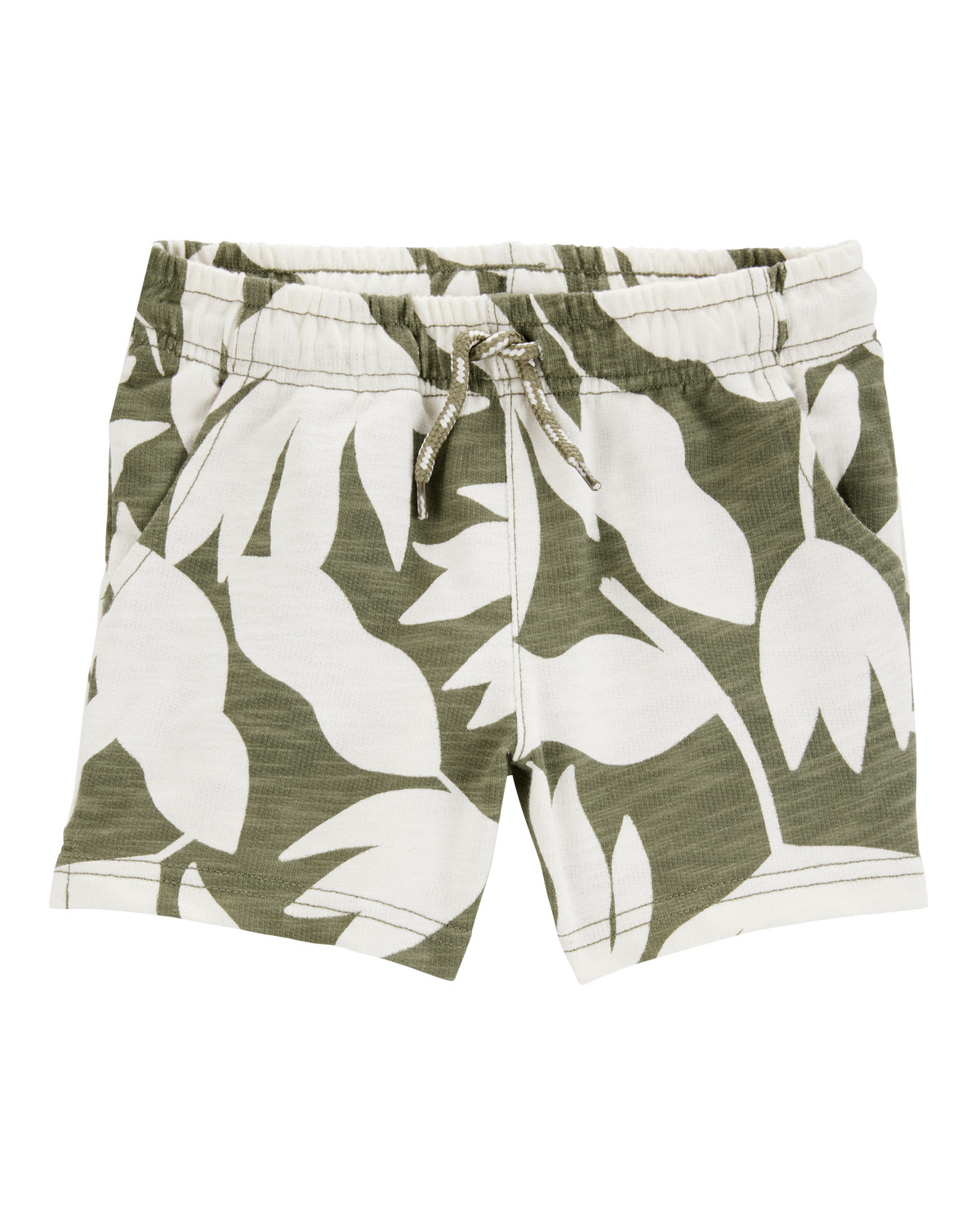 Toddler Tropical Print Pull-On French Terry Shorts - Green/White - Carter's | Carter's | Carter's Inc