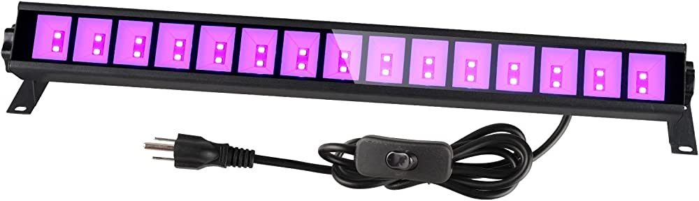 Upgraded 36W LED Black Light Bar, Premium LED Blacklight Flood Light with Plug+Switch+5ft Cord, L... | Amazon (US)