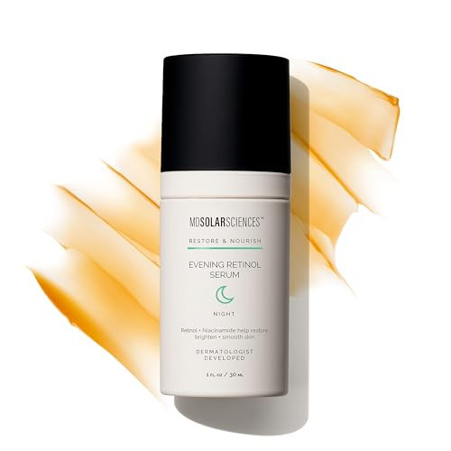 MDSolarSciences Evening Retinol Serum | Lightweight & Moisturizing Anti-Aging Treatment | Reduces Appearance of Discoloration, Fine Lines & Pores | Encapsulated Retinol for Sensitive Skin (1 Fl Oz) | Amazon (US)