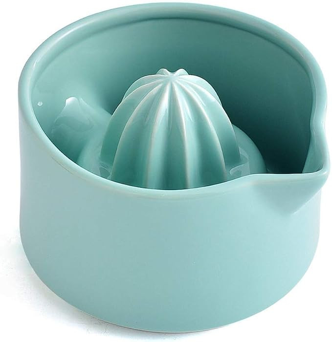 KVV Manual Citrus Press Juicer Ceramics Lemon Orange Hand Lime Squeezer , Bowl Handle Pour Spout ... | Amazon (US)