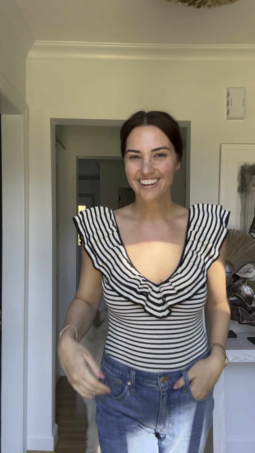 A knit body suit that’s comfy to wear?! Yes! I’m in the medium! 