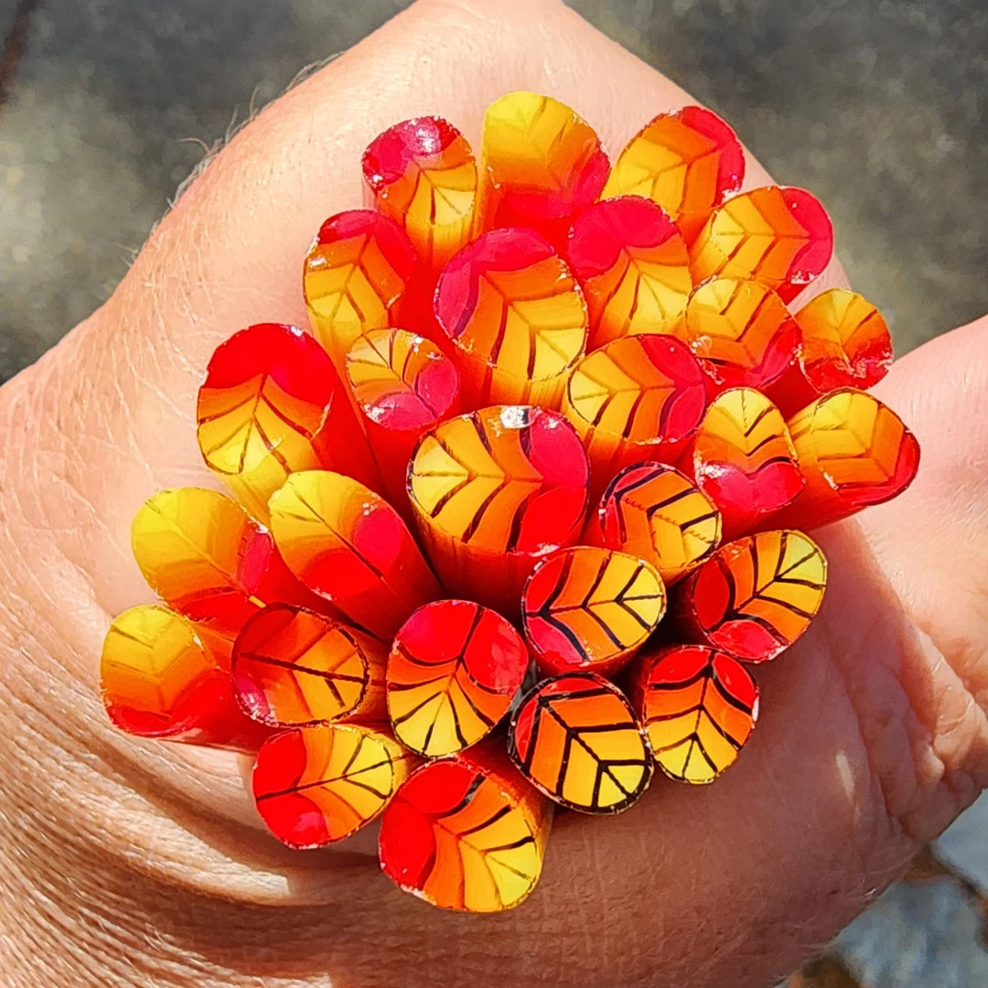 COE90 Leaf: Pants on Fire 1 Oz Murrini Murrine Millefiori - Etsy | Etsy (US)