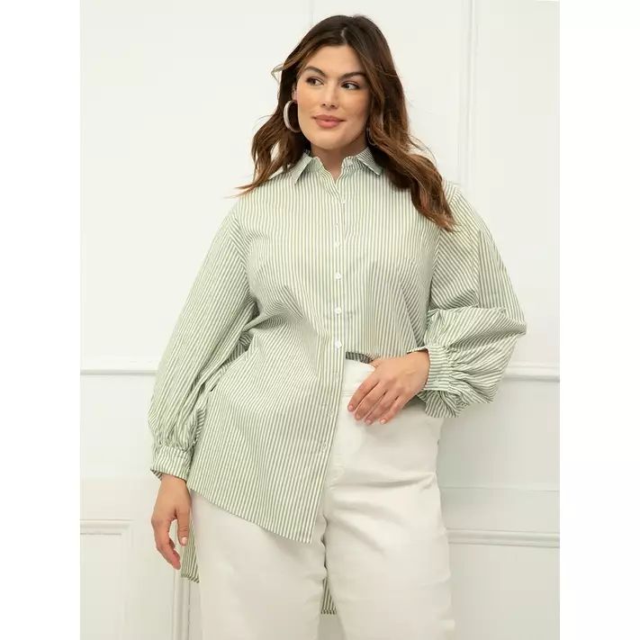 ELOQUII Elements Women's Plus Size Poet Sleeve Tunic Top | Walmart (US)