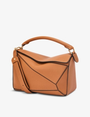 Puzzle leather shoulder bag | Selfridges