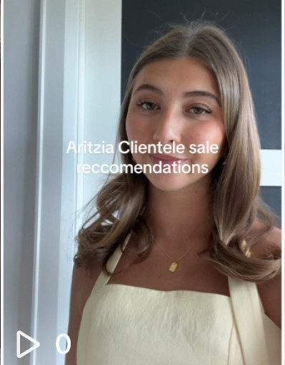 Aritzia Clientele sale recommendations 