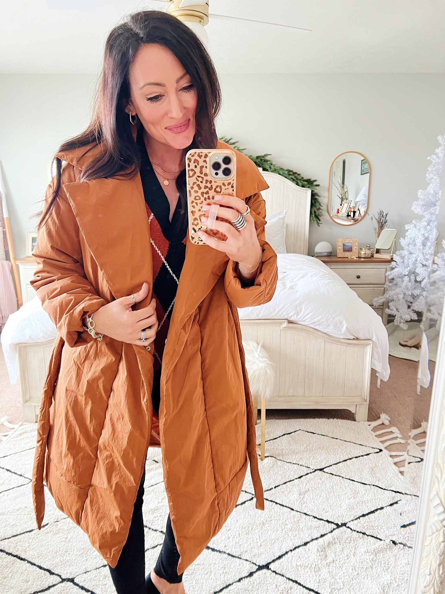 • small sweater 
• XS jacket - size down one 

#LTKHoliday #LTKSeasonal #LTKunder50