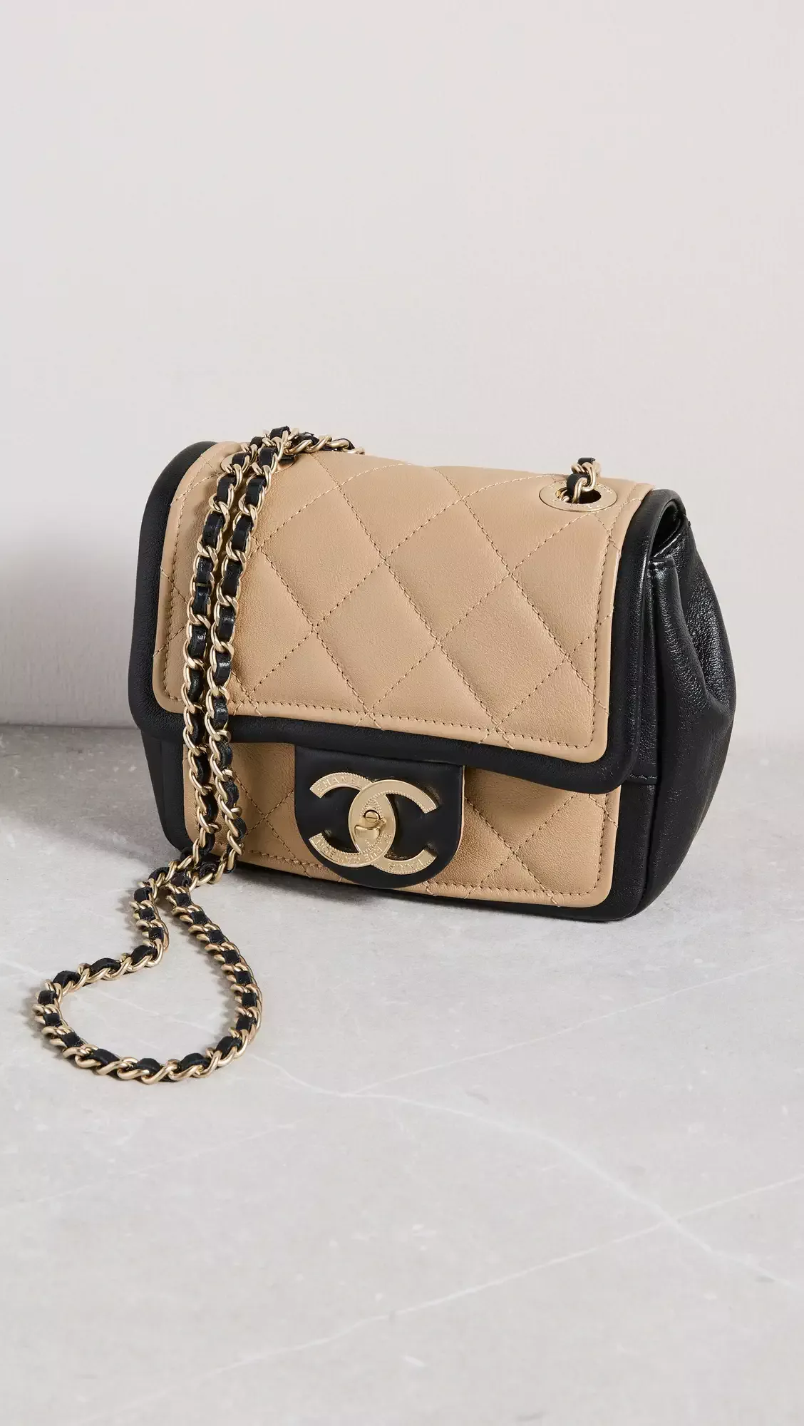 What Goes Around Comes Around Chanel Black Lambskin 2.55 9 Bag