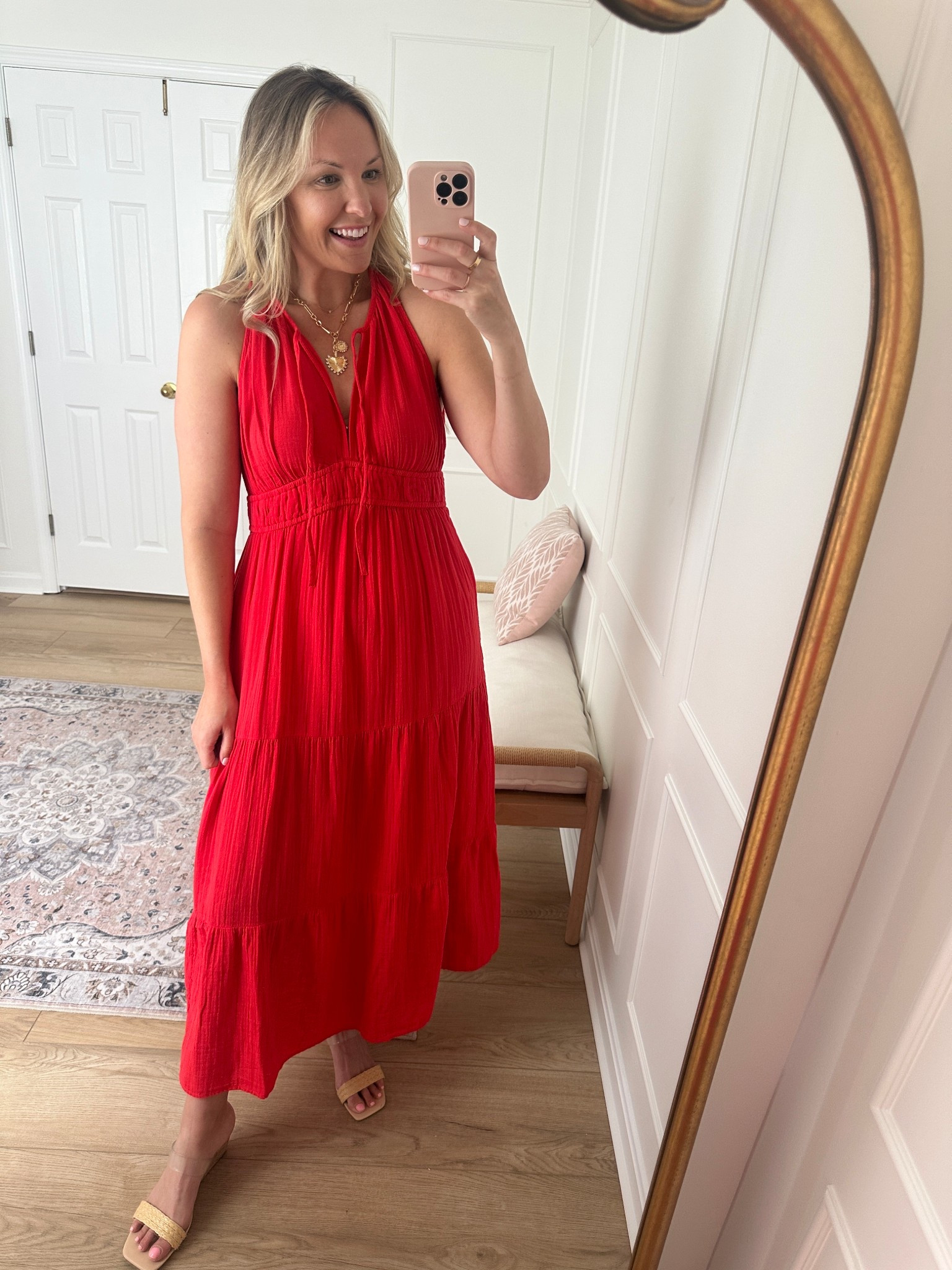 Red dress - summer maxi dress - wearing a med 

#LTKSeasonal #LTKFindsUnder50 #LTKSaleAlert