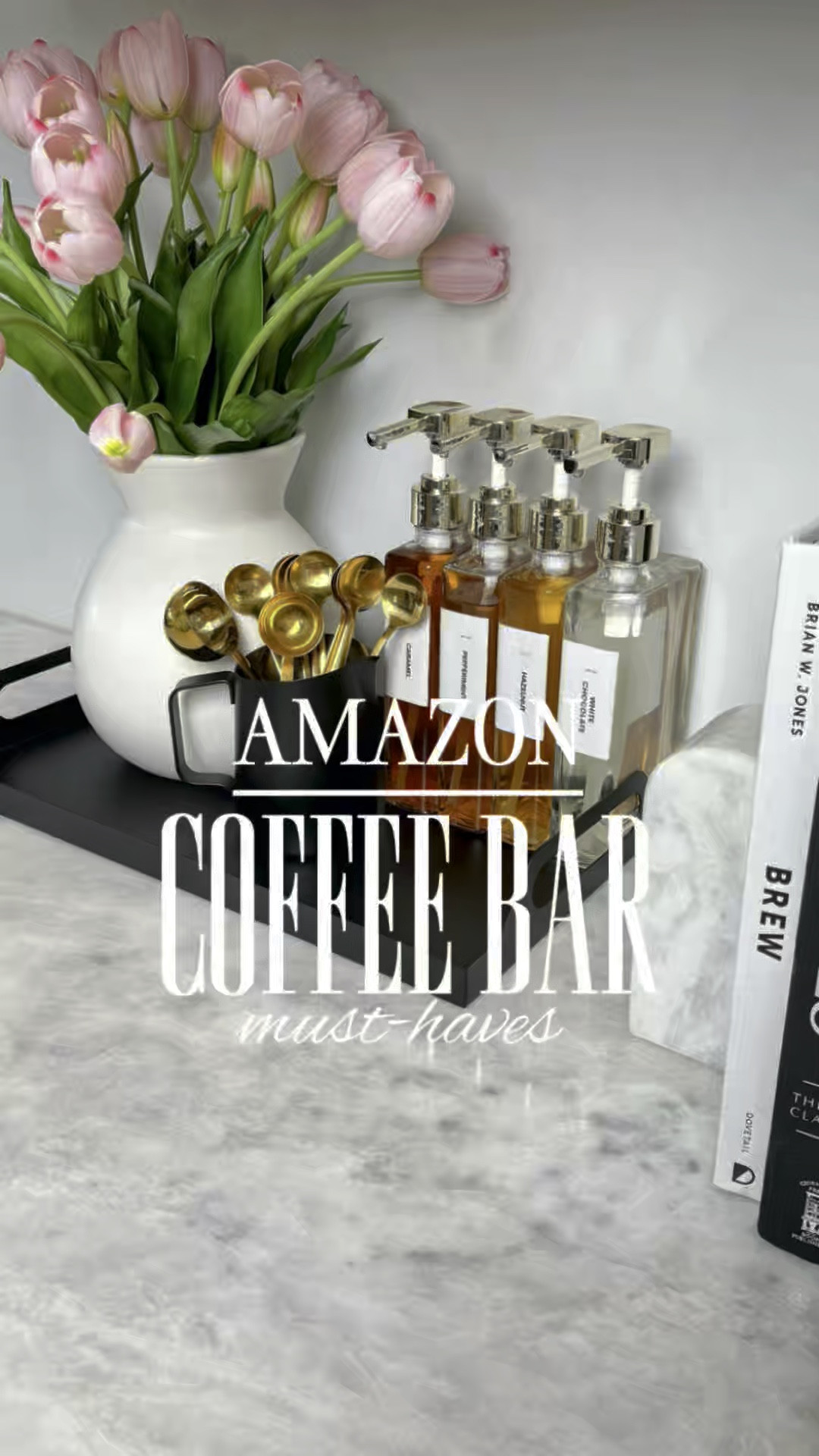 Coffee Bar Must-Haves + The Most Realistic Tulips

A cozy, well-stocked coffee bar makes mornings so much better. A great espresso machine and stylish decor surrounding the area can make your coffee bar a place of envy.  Keeping syrups in chic canisters keeps everything organized and within reach. And to bring it all together? The most realistic tulips that add a fresh, spring feel—without ever wilting. It’s the perfect blend of function and beauty!

#LTKWatchNow #LTKFindsUnder50 #LTKHome