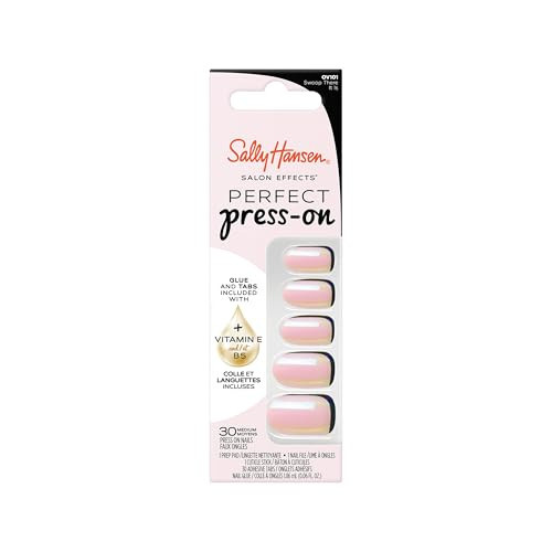 Sally Hansen Salon Effects Perfect Press-On Nails, Swoop There It Is, Press On Nails, Easy to Apply, Nail Glue & Adhesive Tabs Included | Amazon (US)