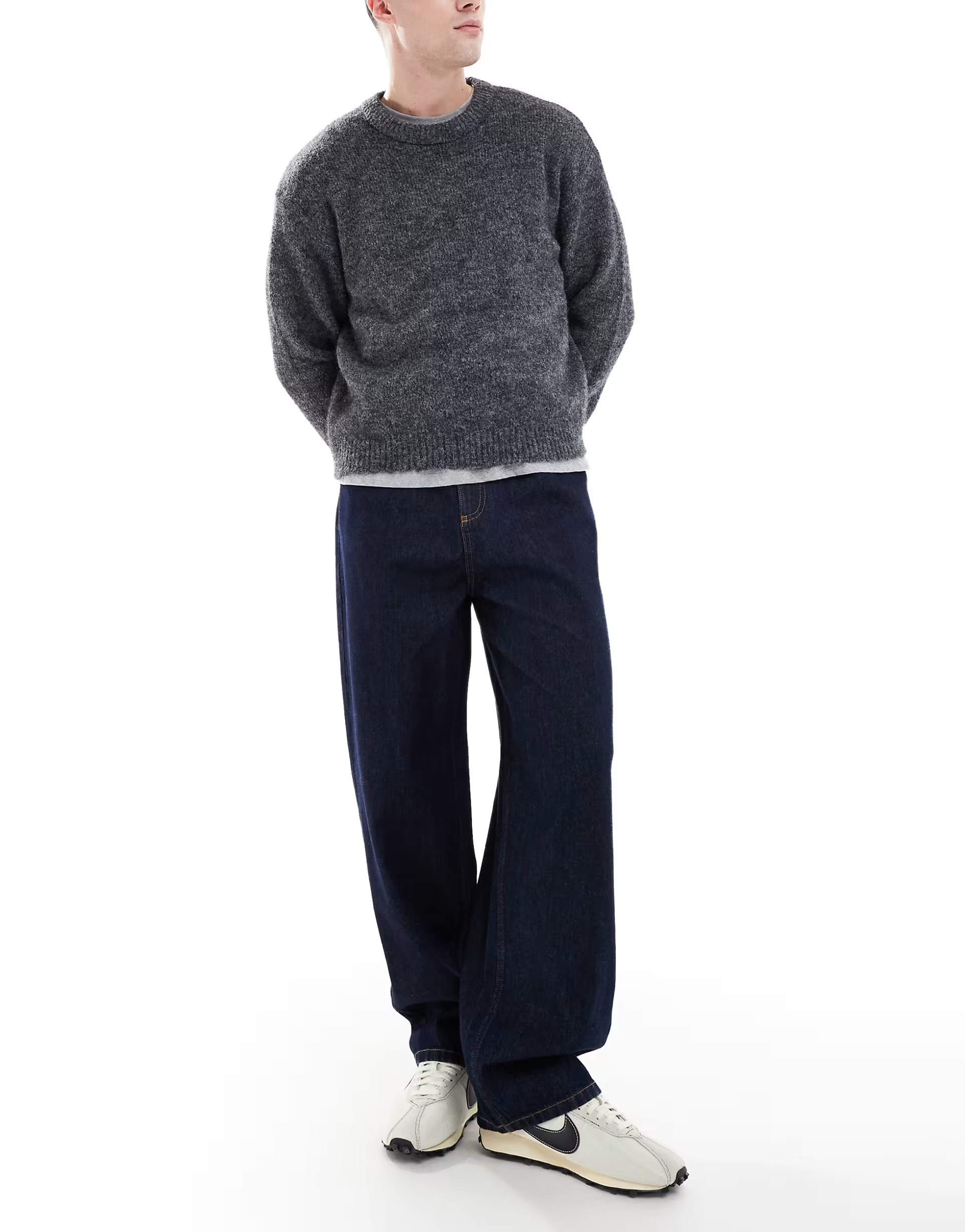 COLLUSION – X001 – Antifit-Jeans in Mittelblau mit Rinse-Waschung | ASOS | ASOS (Global)