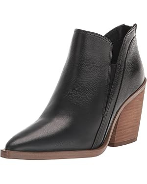Vince Camuto Women's Gradina Stacked Heel Bootie Ankle Boot | Amazon (US)