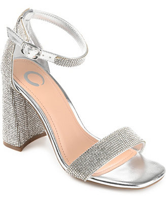 Journee Collection Women's Idda Rhinestone Sandals - Macy's | Macys (US)