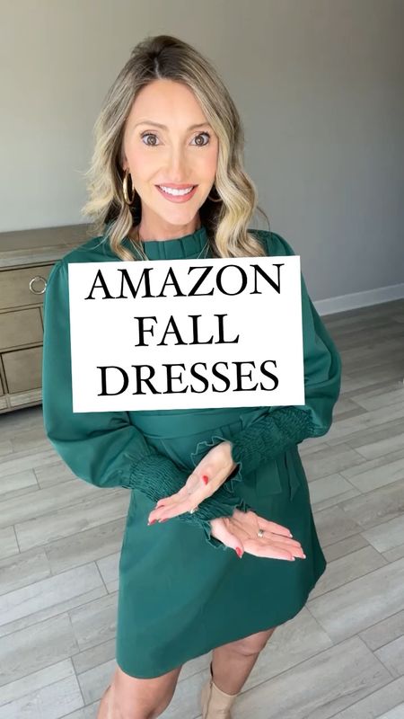 Amazon fall dresses. Bump friendly. Size M in first 2 and small in last. Family photos. Date night. Church dress. Maxi dress. Pregnant style. Booties on sale 

#LTKunder50 #LTKstyletip #LTKSeasonal