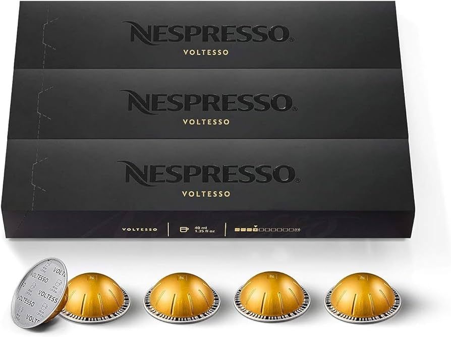 VertuoLine Espresso Capsules (1.35 Ounce): Voltesso, Light and Sweet, 30 Capsules (Pack of 3), Br... | Amazon (US)