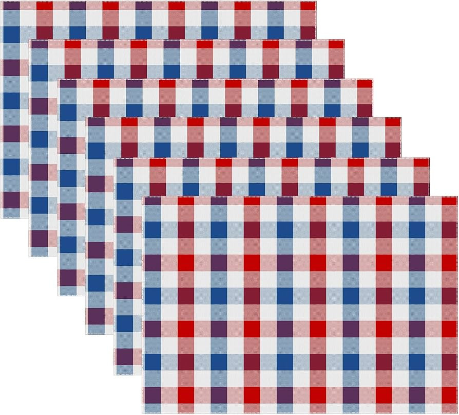 Urban Villa Placemats for Dining Table 100%Cotton Placemats 14''x20'' Oversized Tablemats Set of ... | Amazon (US)