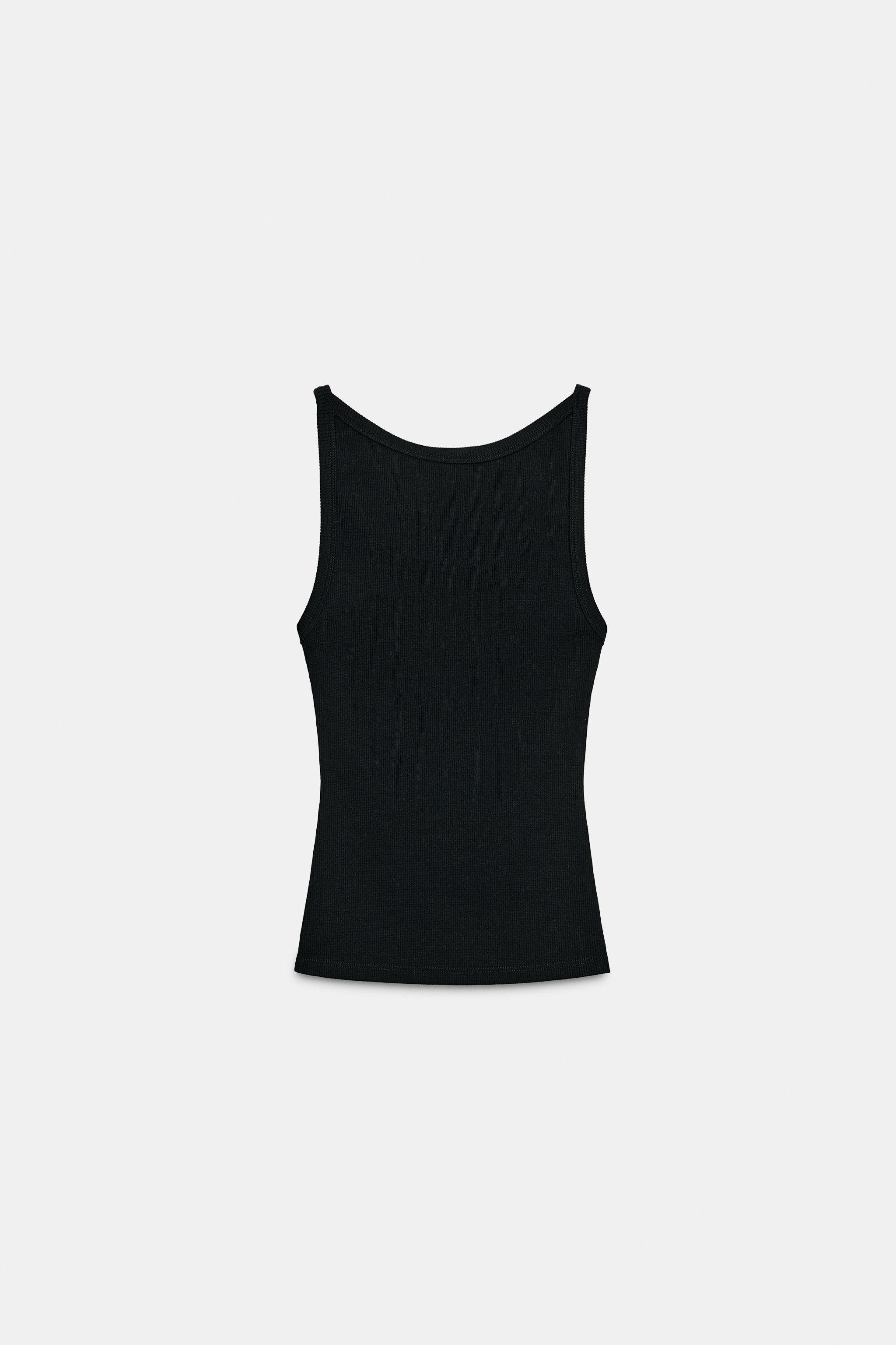 HALTER RIB TOP | Zara US